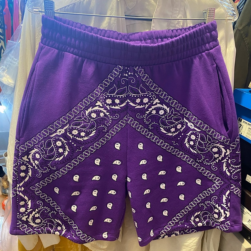 Purple Bandana Shorts